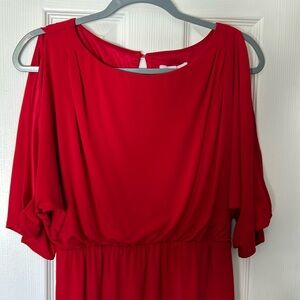 Jessica Simpson red dress